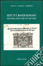 Editti e bandi romani (seconda metà del XVI secolo) libro