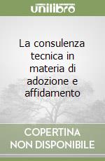 La consulenza tecnica in materia di adozione e affidamento libro