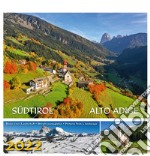 Südtirol-Alto Adige 2022. Postkartenkalender QF/calendario cartoline da tavolo orizzontale libro