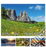 Seiser Alm Schlern-Alpe di Siusi Sciliar 2022. Postkartenkalender QF/calendario cartoline da tavolo orizzontale libro