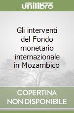 Gli interventi del Fondo monetario internazionale in Mozambico libro