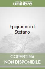 Epigrammi di Stefano libro