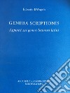 Genera scriptionis. Appunti sui generi letterari latini libro