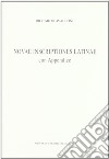 Novae inscriptiones latinae libro