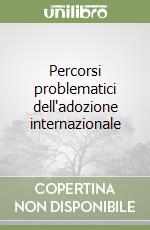 Percorsi problematici dell'adozione internazionale libro