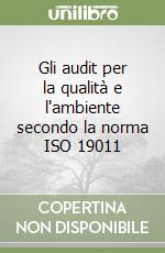 Gli audit per la qualità e l'ambiente secondo la norma ISO 19011 libro