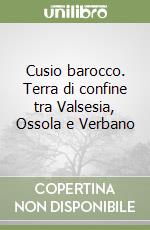 Cusio barocco. Terra di confine tra Valsesia, Ossola e Verbano libro