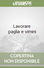 Lavorare paglia e vimini libro