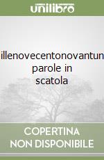 Millenovecentonovantuno parole in scatola libro