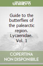 Guide to the butterflies of the palearctic region. Lycaenidae. Vol. 1 libro