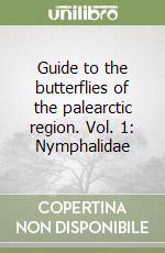 Guide to the butterflies of the palearctic region. Vol. 1: Nymphalidae libro