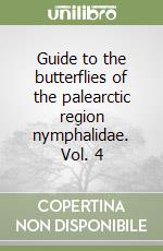 Guide to the butterflies of the palearctic region nymphalidae. Vol. 4 libro