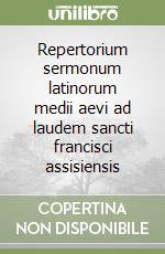 Repertorium sermonum latinorum medii aevi ad laudem sancti francisci assisiensis libro