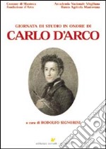 Giornata di studio in onore di Carlo D'Arco libro