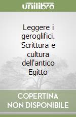 Leggere i geroglifici. Scrittura e cultura dell'antico Egitto