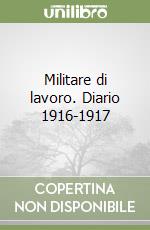 Militare di lavoro. Diario 1916-1917 libro