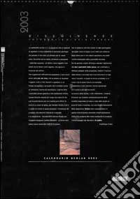Dissolvenze. Calendario 2003 libro