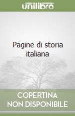 Pagine di storia italiana libro