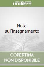 Note sull'insegnamento libro