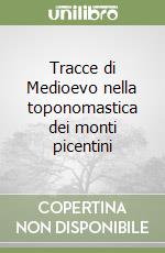 Tracce di Medioevo nella toponomastica dei monti picentini libro