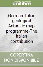 German-italian geological Antarctic map programme-The italian contribution