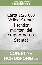 Carta 1:25.000 Velino Sirente (i sentieri montani del gruppo Velino Sirente) libro