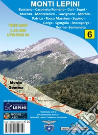 Monti Lepini. Carta escursionistica 1:25.000 libro