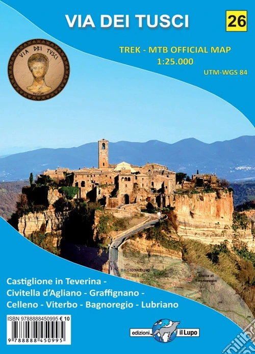 Via dei Tusci. Carta escursionistica 1:25.000