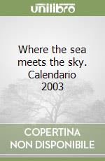 Where the sea meets the sky. Calendario 2003 libro