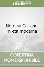 Note su Calliano in età moderna