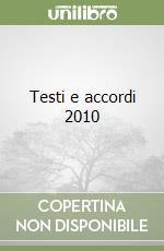 Testi e accordi 2010 libro