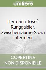 Hermann Josef Runggaldier. Zwischenräume-Spazi intermedi libro