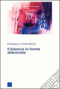 Il bilancio in forma abbreviata libro