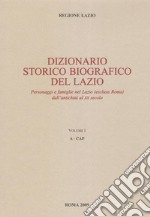 Dizionario storico biografico del Lazio libro