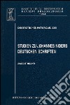 Studien zu Johannes Nider deutschen Schriften libro
