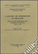 A Survey of dominicans in England based on the ordination lists in episcopal register (1268 to 1538) libro