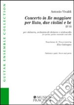 Concerto in re maggiore per liuto; 2 violini e bc rv93 libro