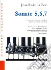 Sonate 5,6,7. Versione per clarinetto e pianoforte. Partitura e parte staccata libro