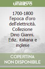 1700-1800 l'epoca d'oro dell'elettricità. Collezione Dino Gianni. Ediz. italiana e inglese