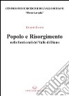 Popolo e Risorgimento nelle fonti del Vallo di Diano libro di Colitti Giuseppe