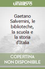 Gaetano Salvemini, le biblioteche, la scuola e la storia d'Italia libro