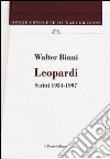 Leopardi. Scritti 1834-1837 libro