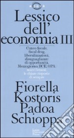 Lessico dell'economia. Vol. 3 libro