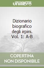 Dizionario biografico degli irpini. Vol. 1: A-B libro