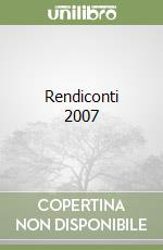 Rendiconti 2007 libro