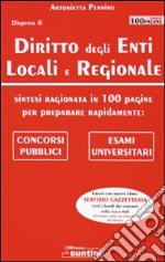 Diritto degli enti locali e regionale libro