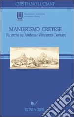 Manierismo cretese libro