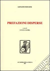 Prefazioni disperse libro