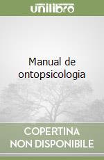 Manual de ontopsicologia libro