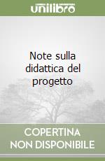 Note sulla didattica del progetto libro